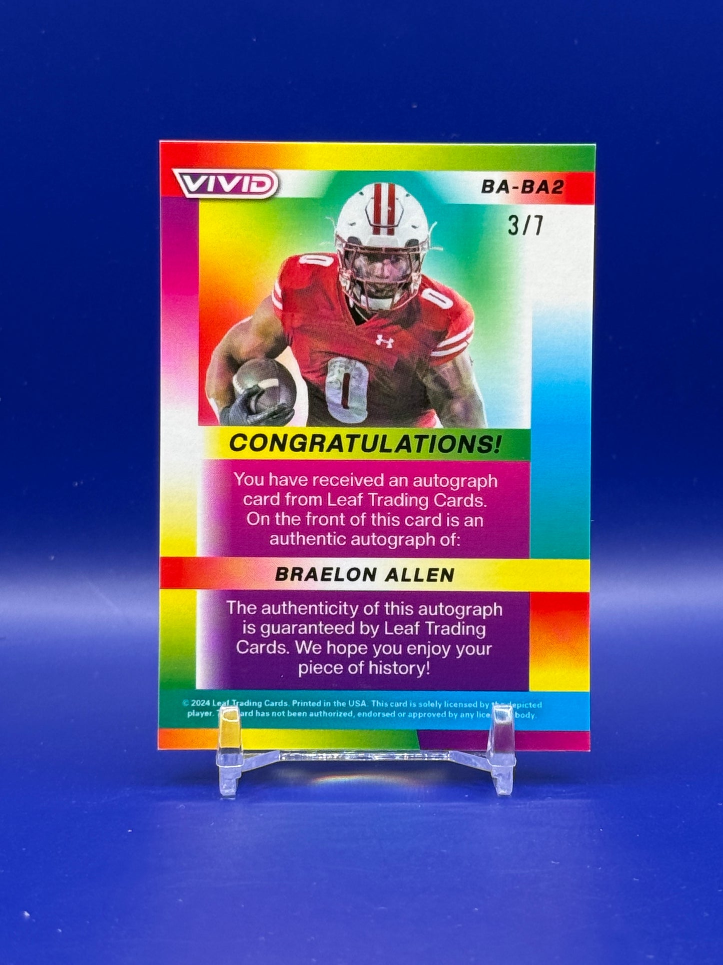 2024 Leaf Vivid Braelon Allen Auto /7 - #BA-BA2