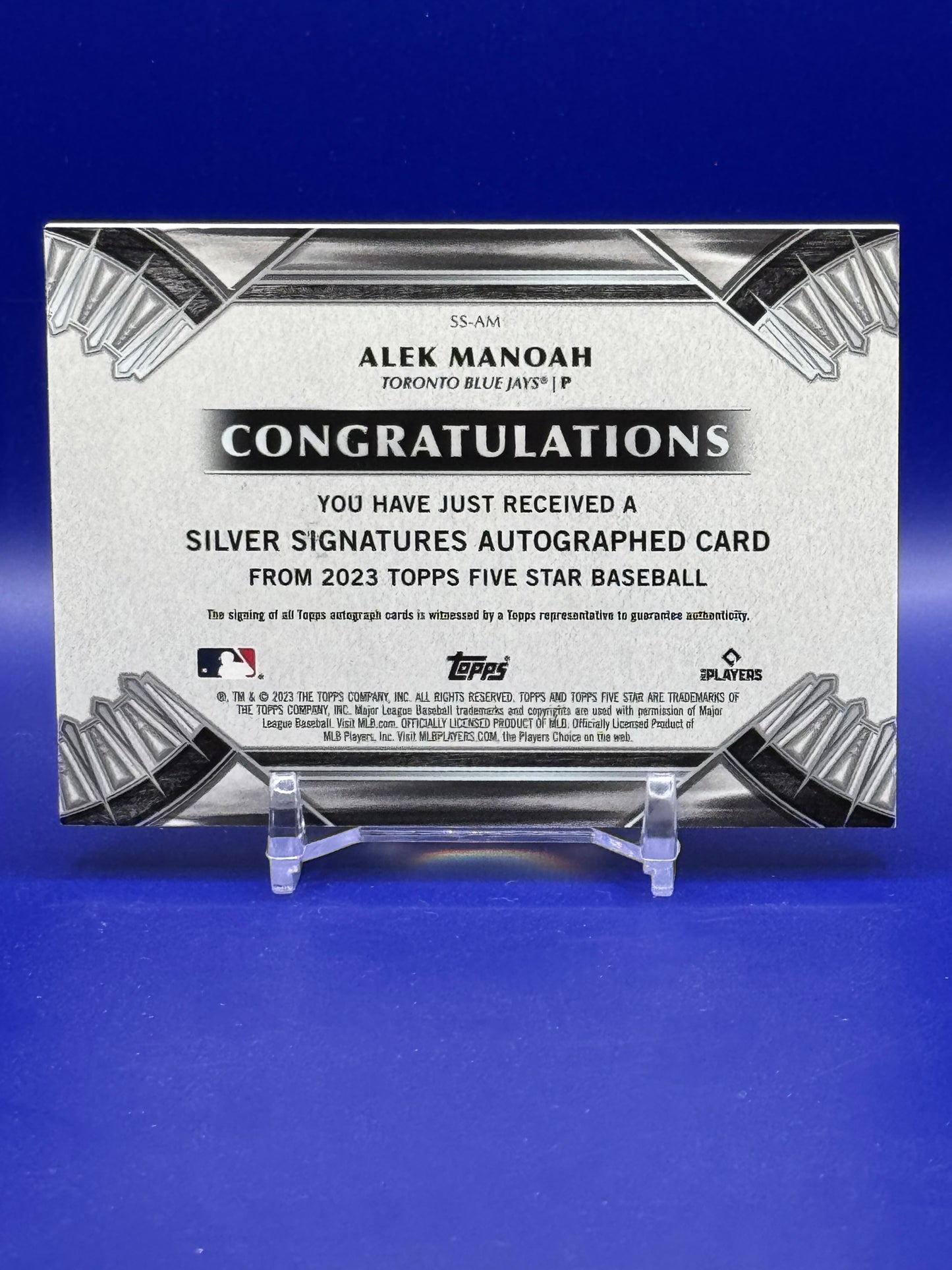 2023 Topps Five Star Alex Manoah #SS-AM