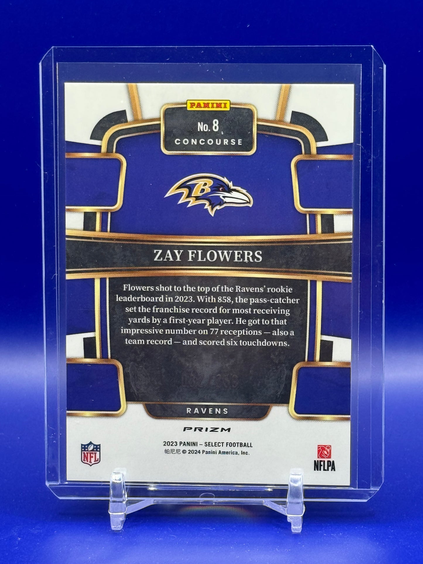 2023 Panini Select Zay Flowers #8