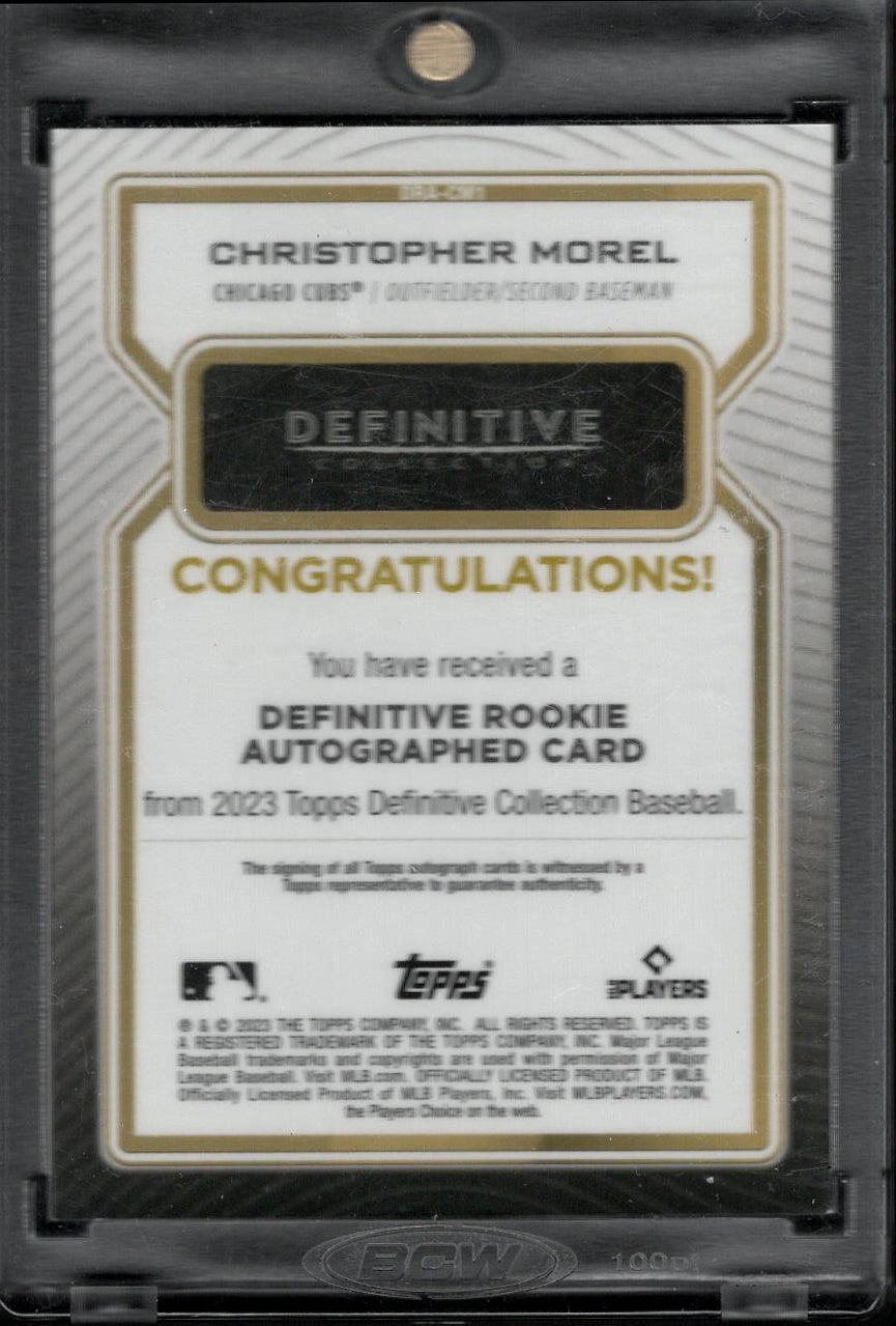 2023 Topps Definitive Collection Christopher Morel #DAC-CMO