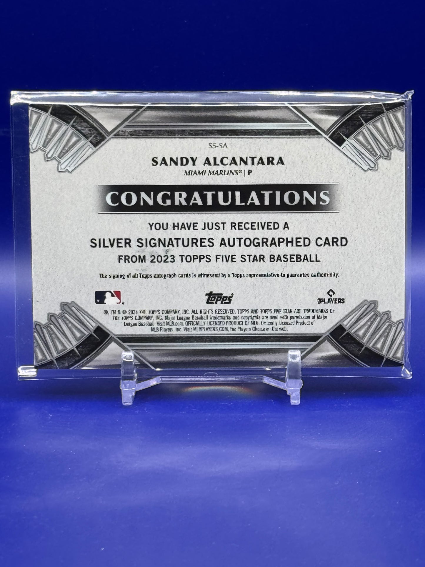 2023 Topps Five Star Sandy Alcantara #SS-SA