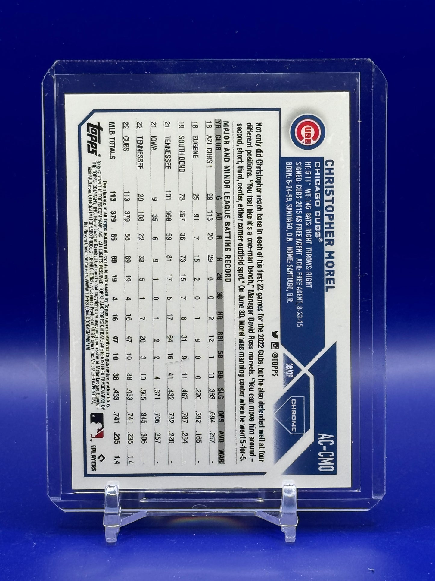 2023 Topps Chrome Christopher Morel #AC-CM0