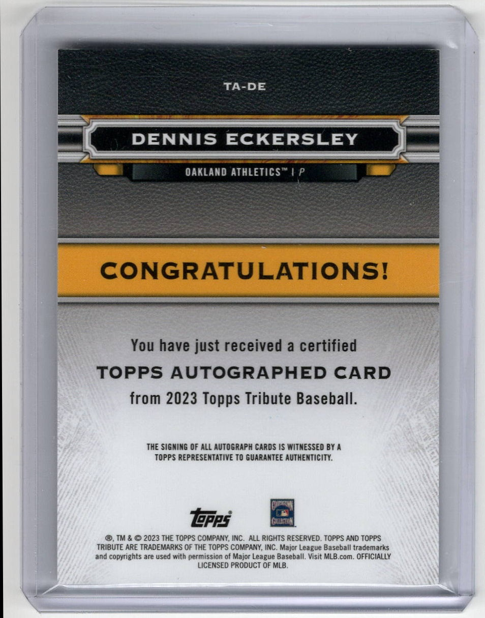 2023 Topps Tribute Dennis Eckersley #TA-DE