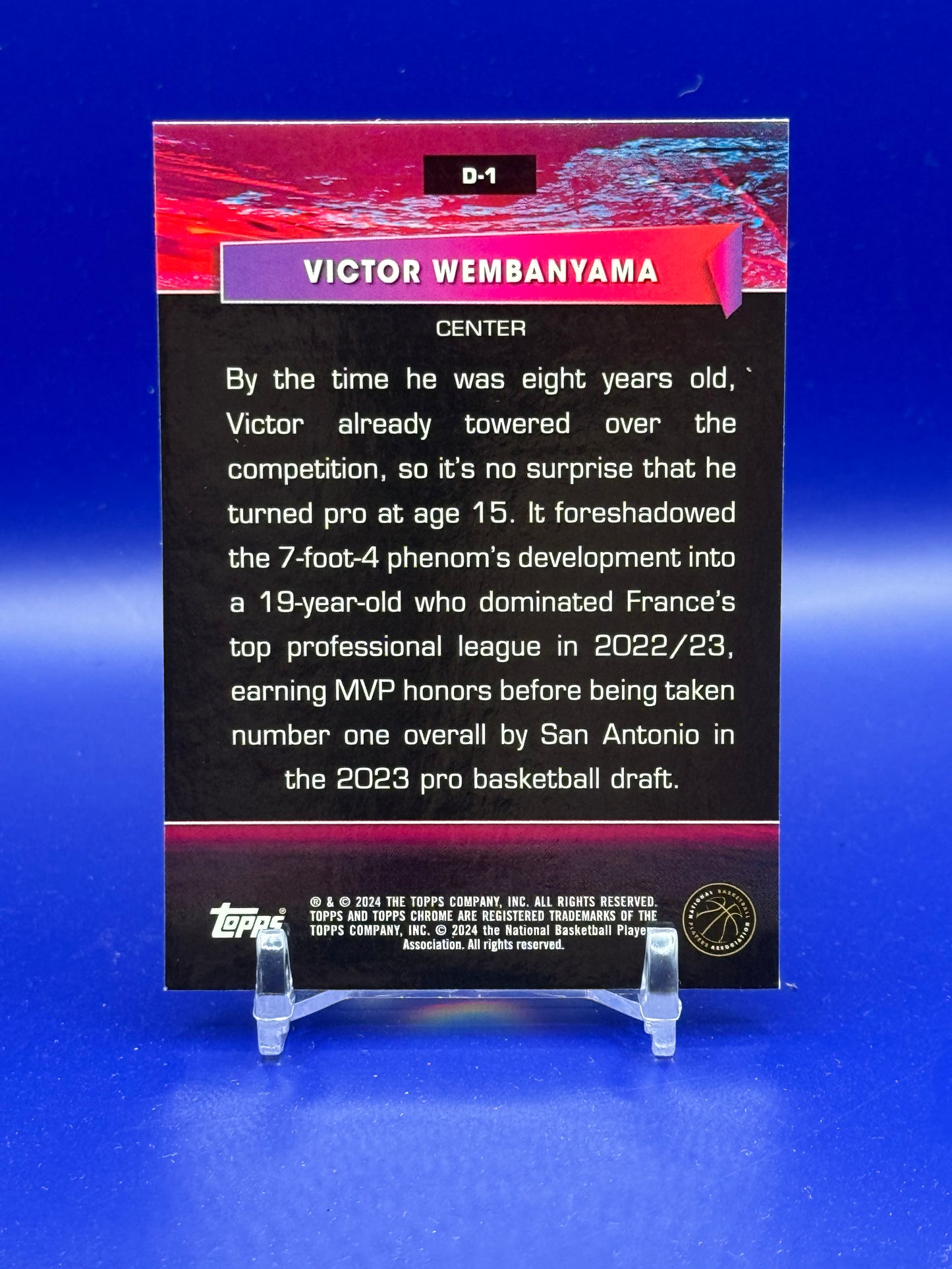 2023-24 Topps Chrome Victor Wembanyama #D-1