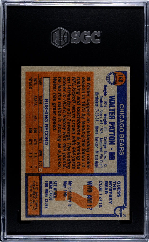 1976 Topps Walter Payton RC #148 SGC 6.5
