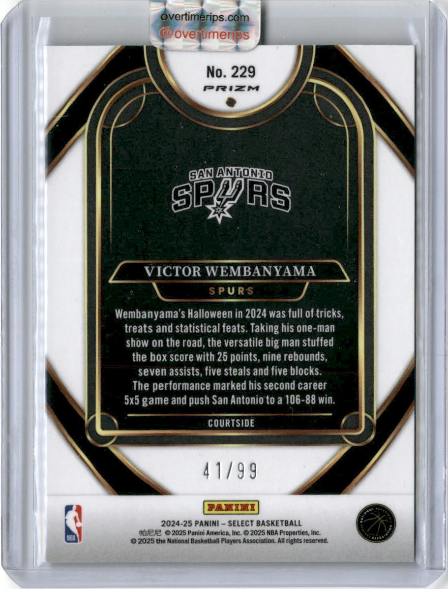 2024-25 Panini Select Victor Wembanyama #229