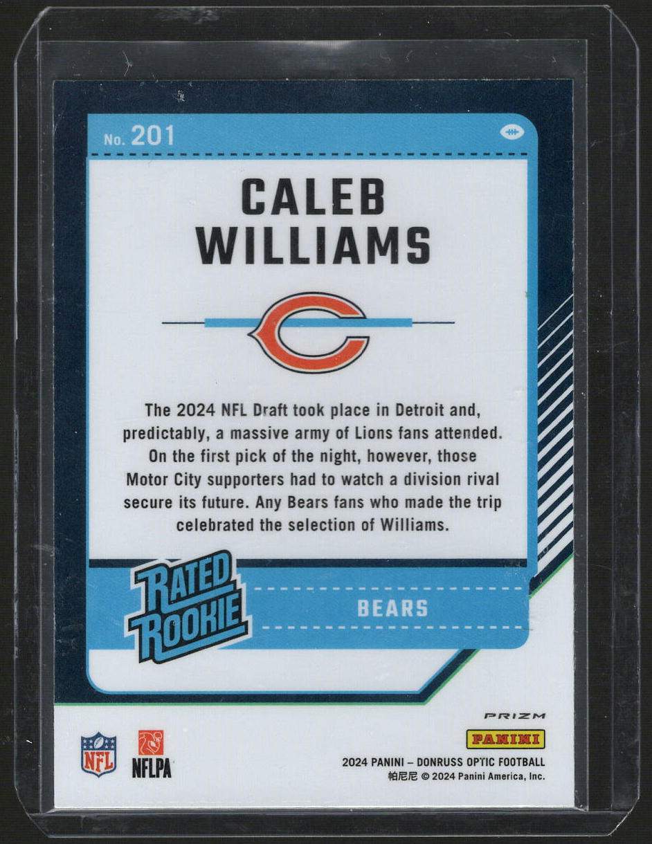 2024 Panini Donruss Optic Prizm Caleb Williams #201