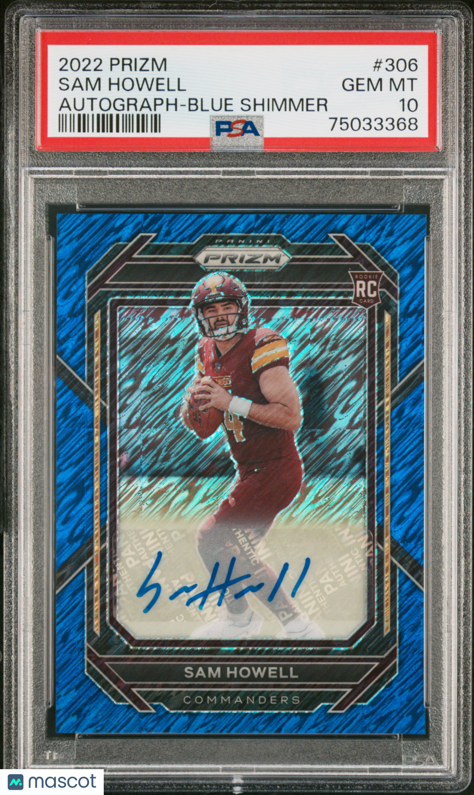 2022 Panini Prizm Sam Howell #306 PSA 10