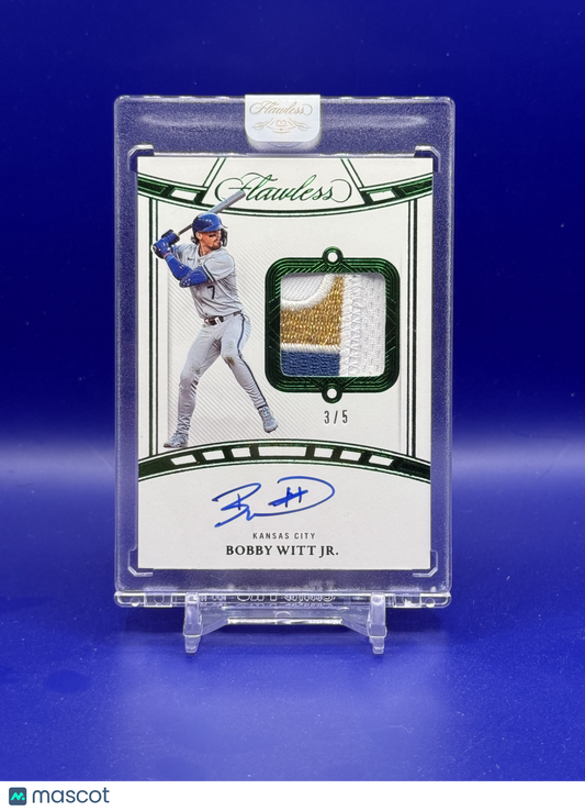 2024 Panini Flawless Bobby Witt Jr. Patch Auto /5 #FSM-BWJ