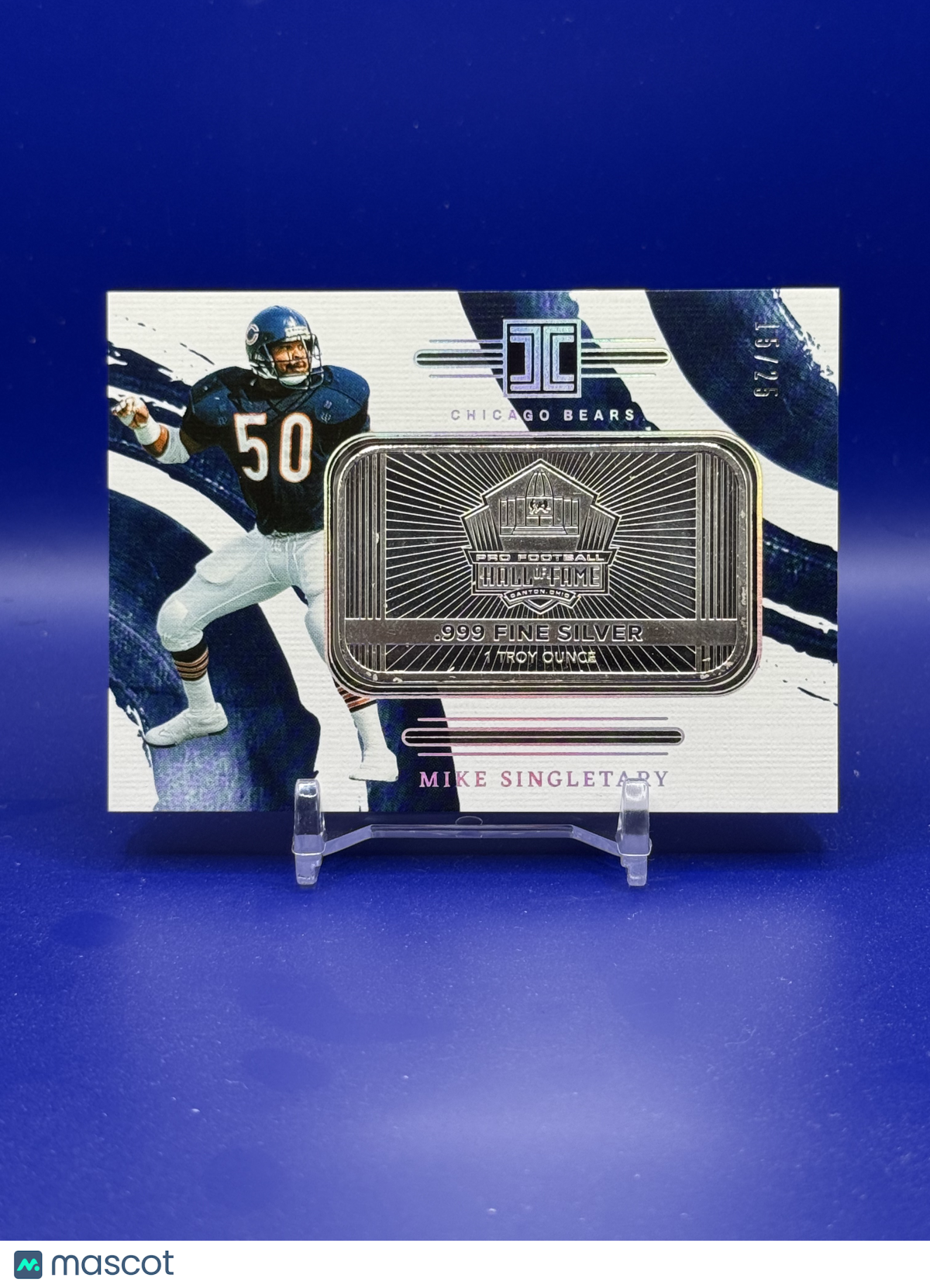 2024 Panini Impeccable Mike Singletary HOF Silver Bar /25 #SH-MS