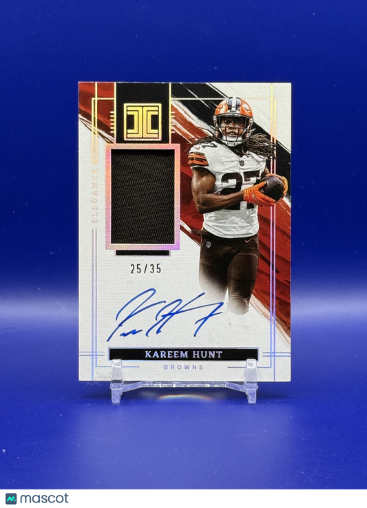 2022 Panini Impeccable Elegance Veteran Auto Kareem Hunt /35 #EVA-KHU