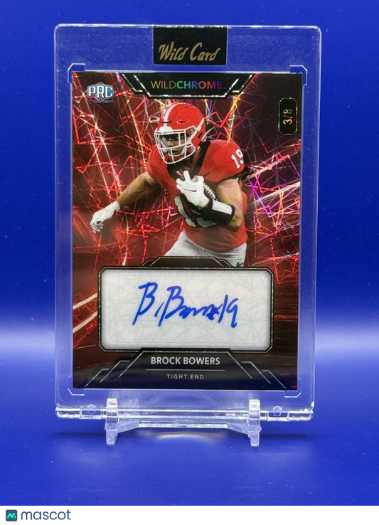 2023 Wild Card Wildchrome Brock Bowers Auto /8 - #WCL-A