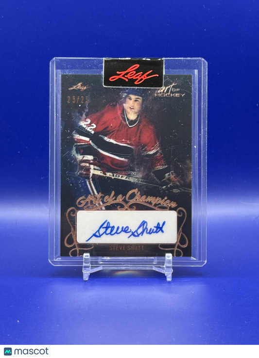 2022 Leaf Art of Hockey - Art of a Champion Steve Shutt Auto /25 #AC-SS1