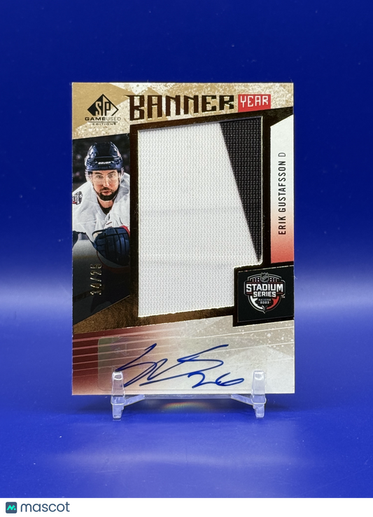 2023 Upper Deck SP Game Used Erik Gustafsson Patch Auto /25 #BYSS-EG
