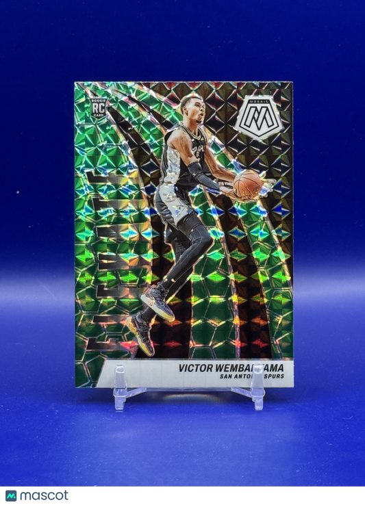 2023 Panini Mosaic Victor Wembanyama Elevate Green Mosaic #No. 18