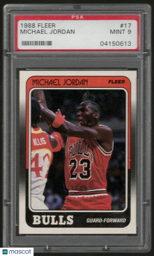 1988 Fleer Michael Jordan #17 PSA 9