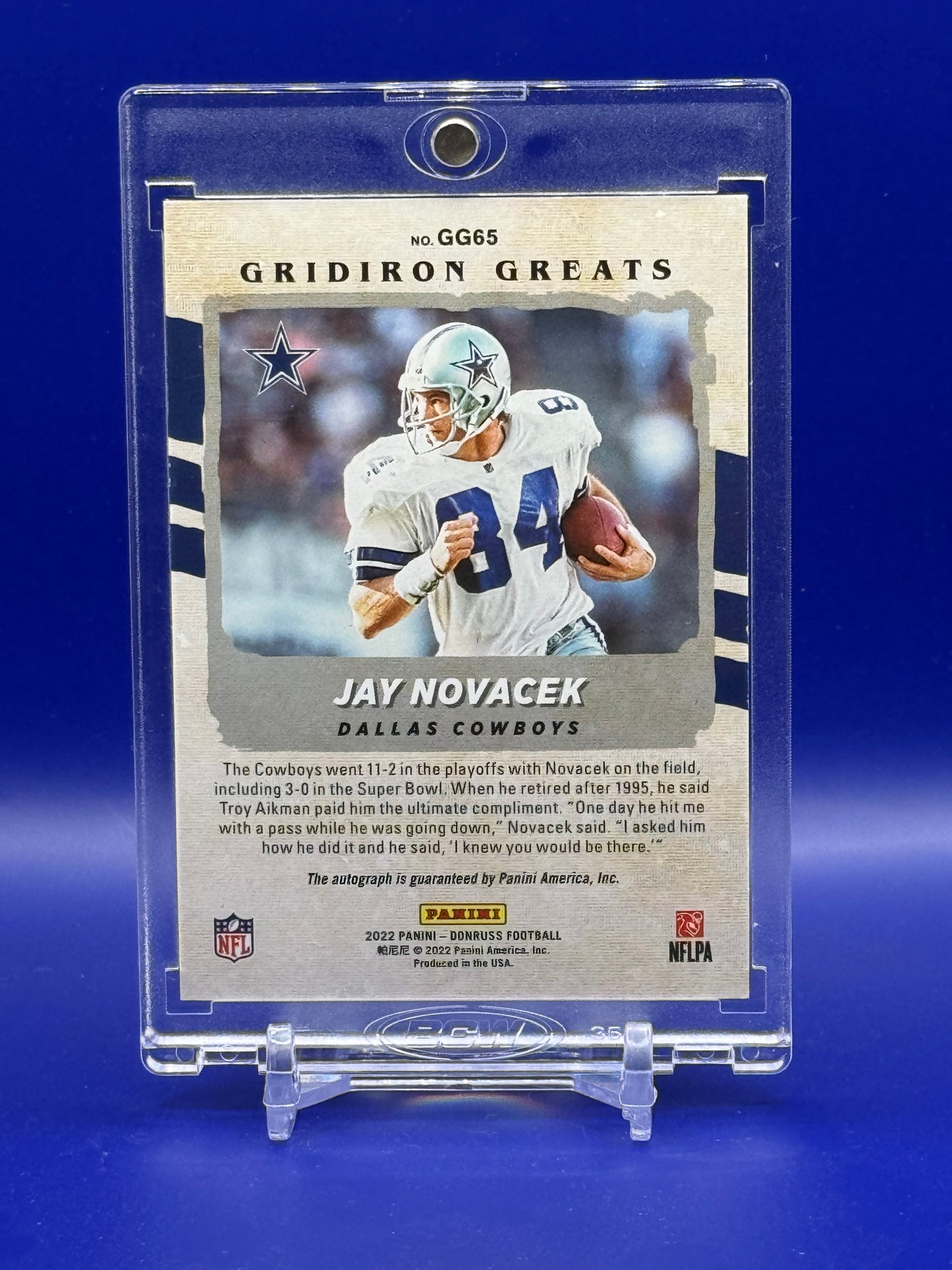 2022 Panini Donruss Jay Novacek #GG65