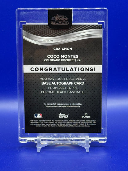 2024 Topps Chrome Black Coco Montes #CBA-CMON