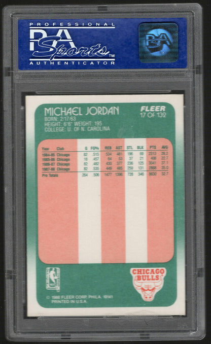 1988 Fleer Michael Jordan #17 PSA 9
