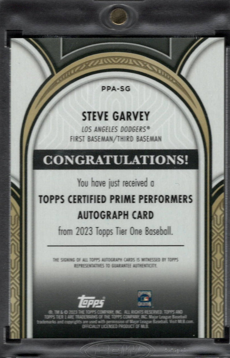 2023 Topps Tier One Steve Garvey #PPA-SG