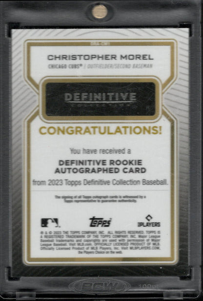 2023 Topps Definitive Collection Christopher Morel #DAC-CMO