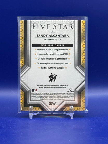 2023 Topps Five Star Sandy Alcantara #FSA-SAL1