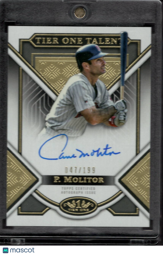 2013 Topps Tier One Paul Molitor #T1TA-PM