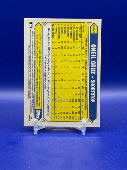 2022 Topps Silver Pack 1987 Chrome Promo Oneil Cruz Auto /25 #T87C298