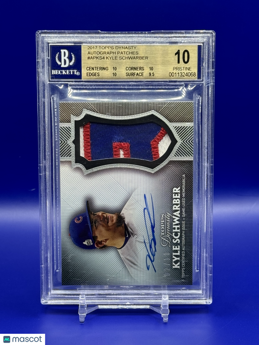 2017 Topps Dynasty Autograph Patches Kyle Schwarber #2/10 BGS10/10