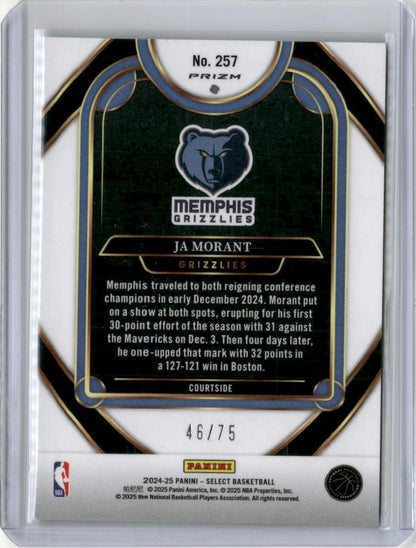 2024-25 Panini Select Prizm Ja Morant #257