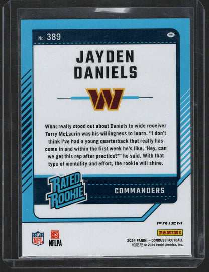 2024 Panini Donruss Jayden Daniels #389