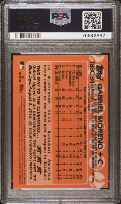 2023 Topps Silver Pack 1988 Chrome Promo Gabriel Moreno #T88C84 PSA 10