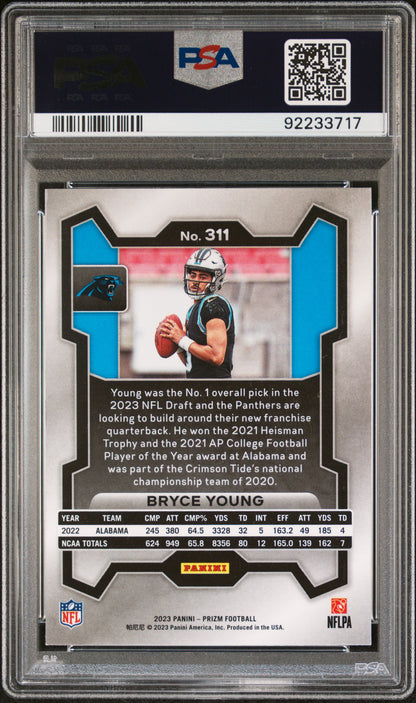 2023 Panini Prizm Bryce Young #311 PSA 10