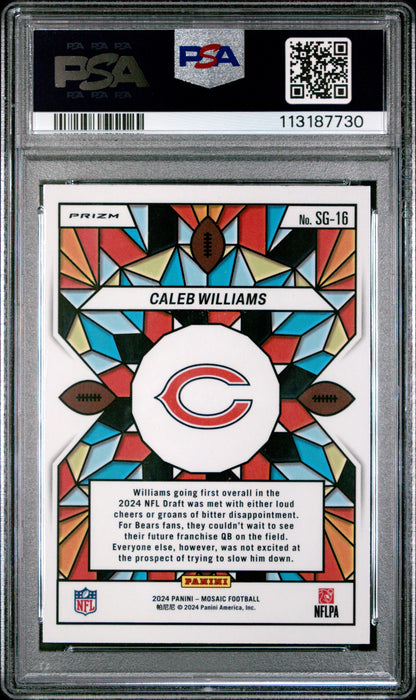 2024 Panini Mosaic Caleb Williams #SG16 PSA 9