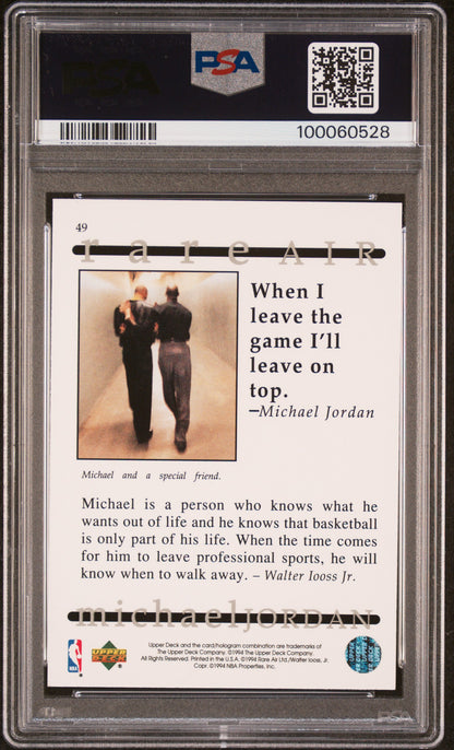 1994 Upper Deck MJ Rare Air Michael Jordan #49 PSA 9