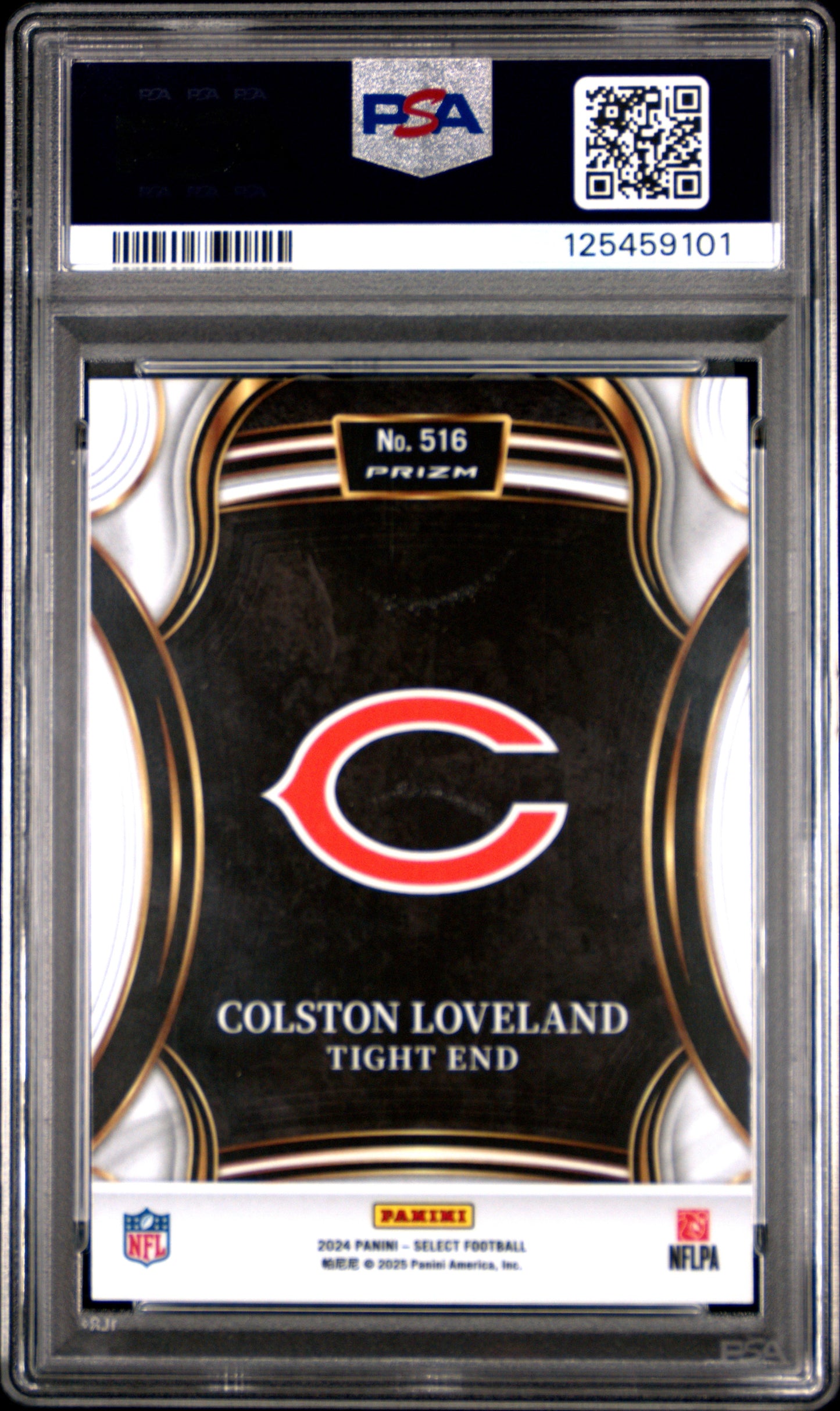 2024 Panini Select Colston Loveland XRC #516 PSA 10