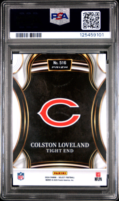 2024 Panini Select Colston Loveland XRC #516 PSA 10