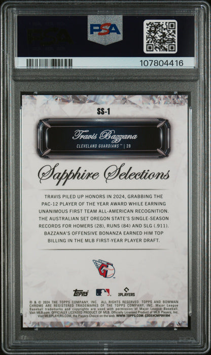 2024 Bowman Draft Sapphire Edition Travis Bazzana #SS1 PSA 10
