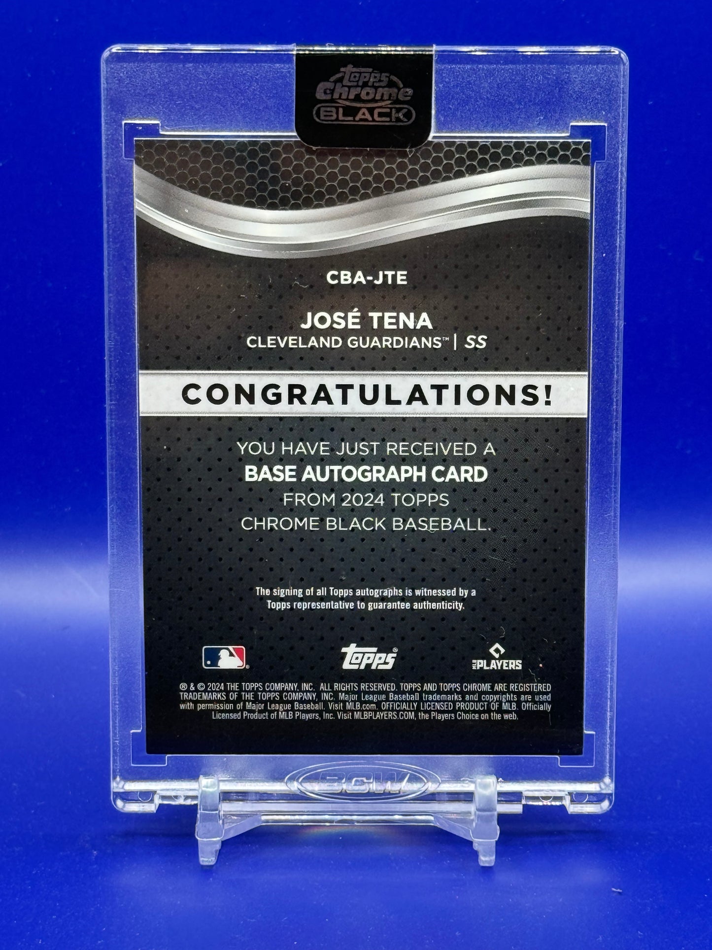 2024 Topps Chrome Black José Tena #CBA-JTE