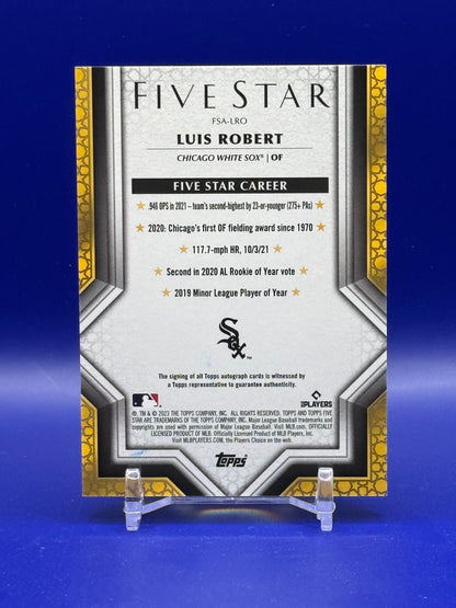 2023 Topps Five Star Luis Robert #FSA-LRO