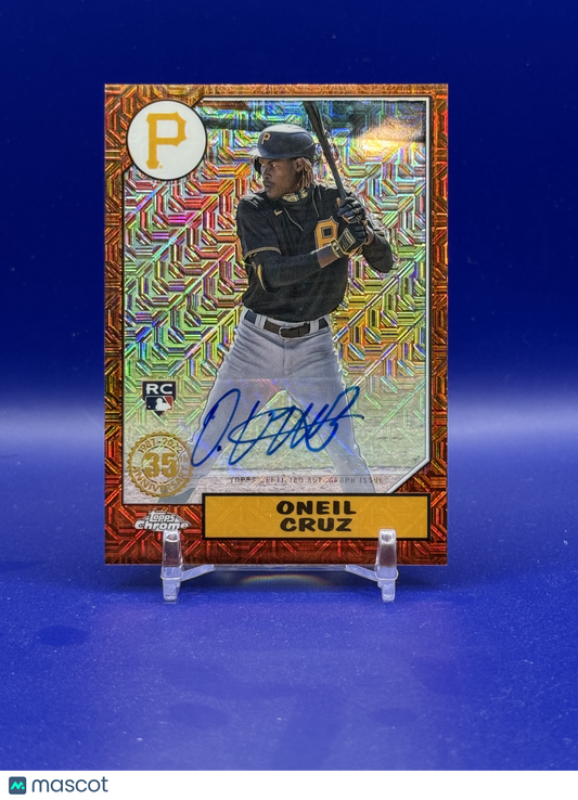2022 Topps Silver Pack 1987 Chrome Promo Oneil Cruz Auto /25 #T87C298
