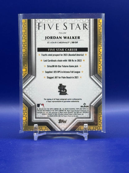 2023 Topps Five Star Jordan Walker #FSA-JW