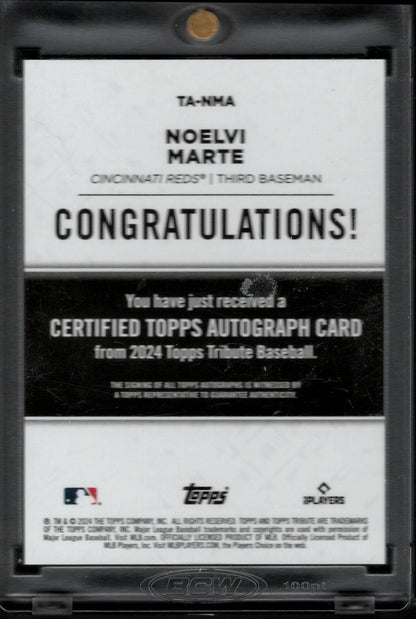 2024 Topps Tribute Noelvi Marte #TA-NMA