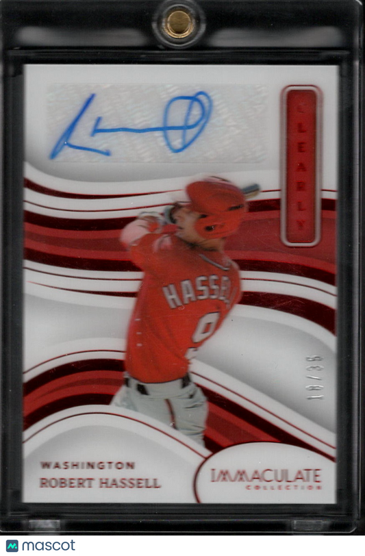 2023 Panini Immaculate Collection Clearly Robert Hassell #CIS-RA