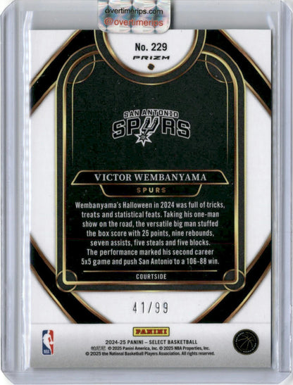 2024-25 Panini Select Victor Wembanyama #229