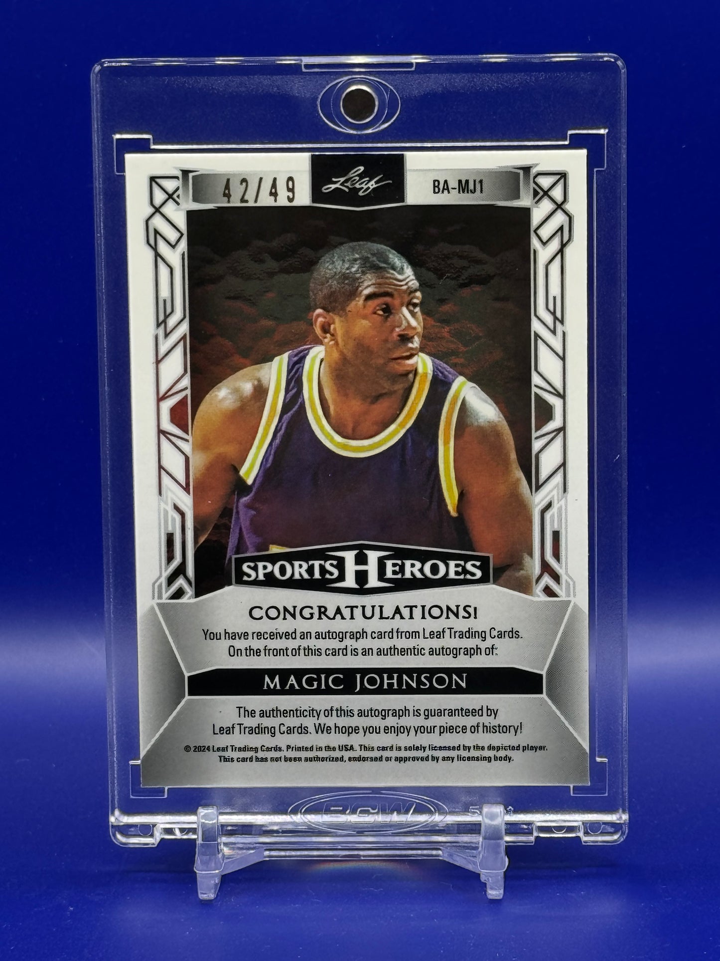 2023 Leaf Pro Set Metal Magic Johnson #BA-MJ1