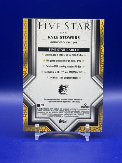 2023 Topps Five Star Kyle Stowers #FSA-KS