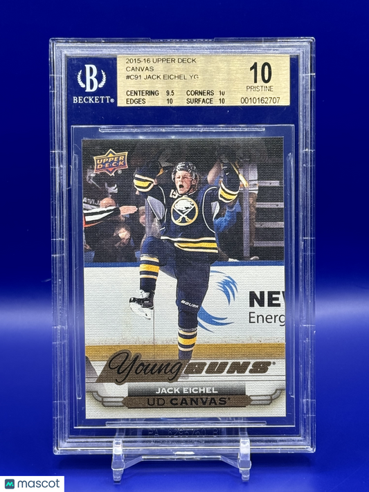 2015-16 Upper Deck Canvas Jack Eichel YG #C91 BGS 10