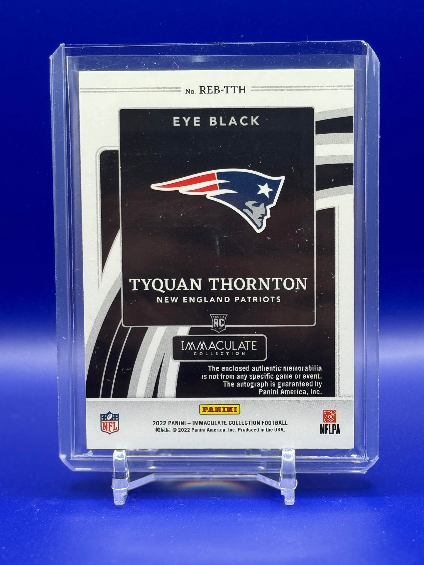 2022 Panini Immaculate Tyquan Thornton #REB-TTH