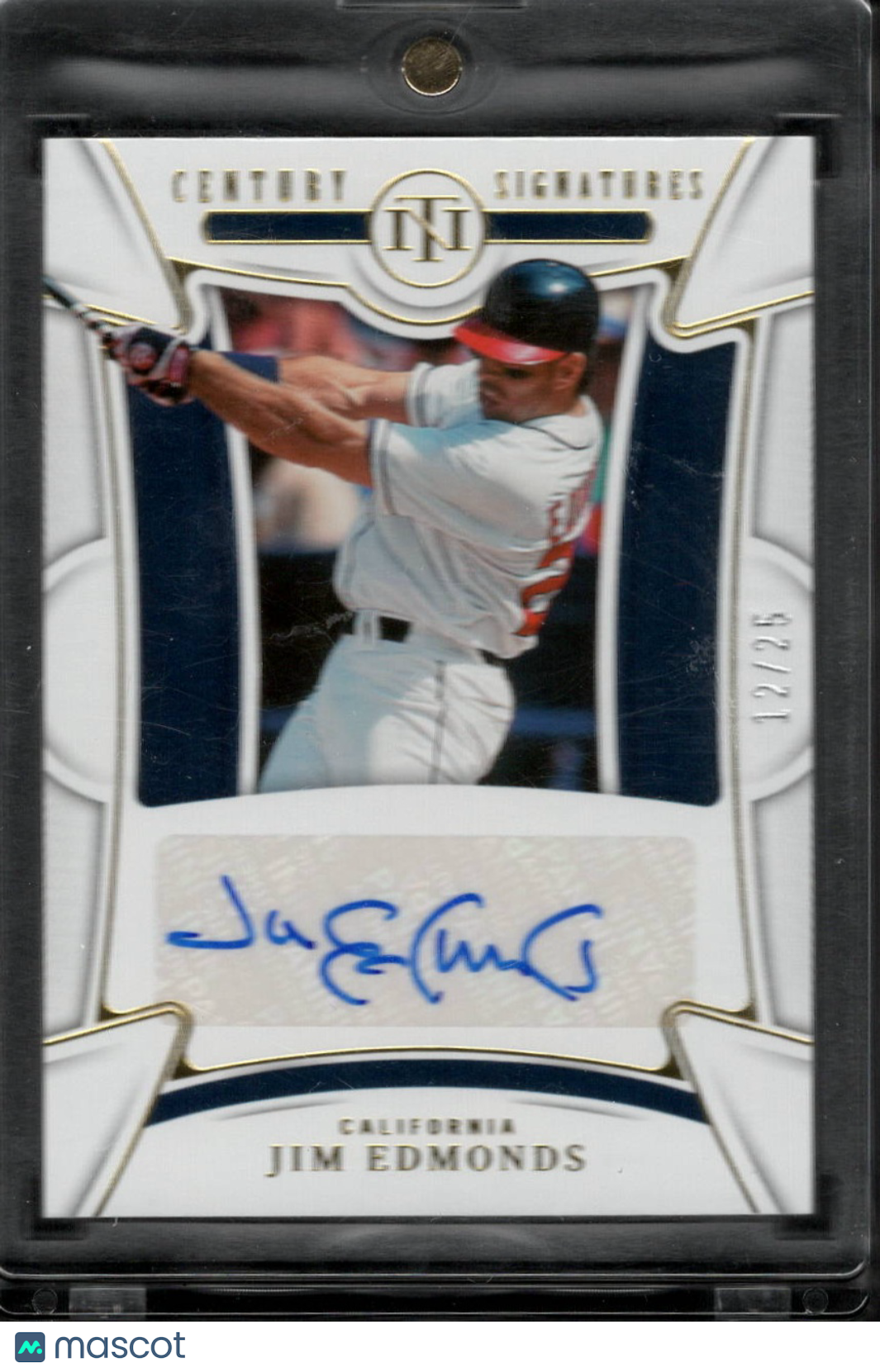 2023 Panini National Treasures Century Signatures Jim Edmonds #CS-JE